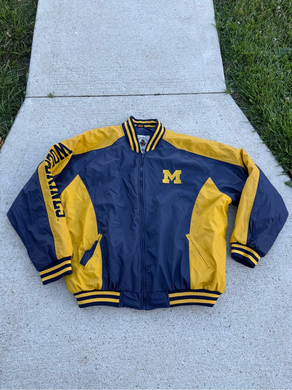 Vintage Steve and Barry’s Michigan Wolverines Bomber Jacket
